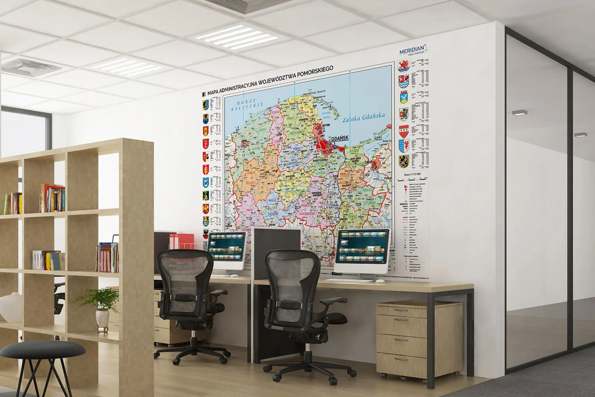 Mapa administracyjna województwa pomorskiego - zdjęcie 4