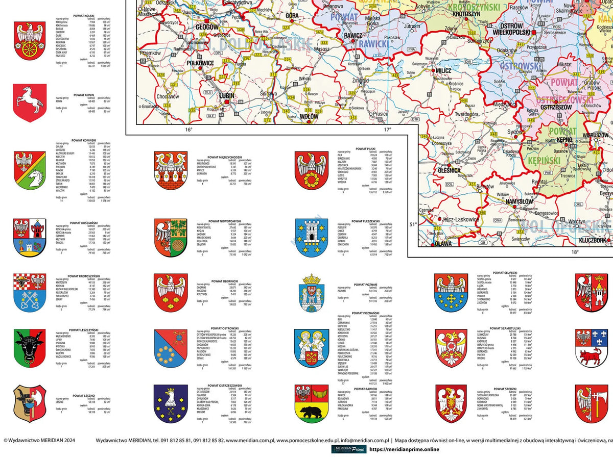 Mapa administracyjna województwa wielkopolskiego - zdjęcie 3