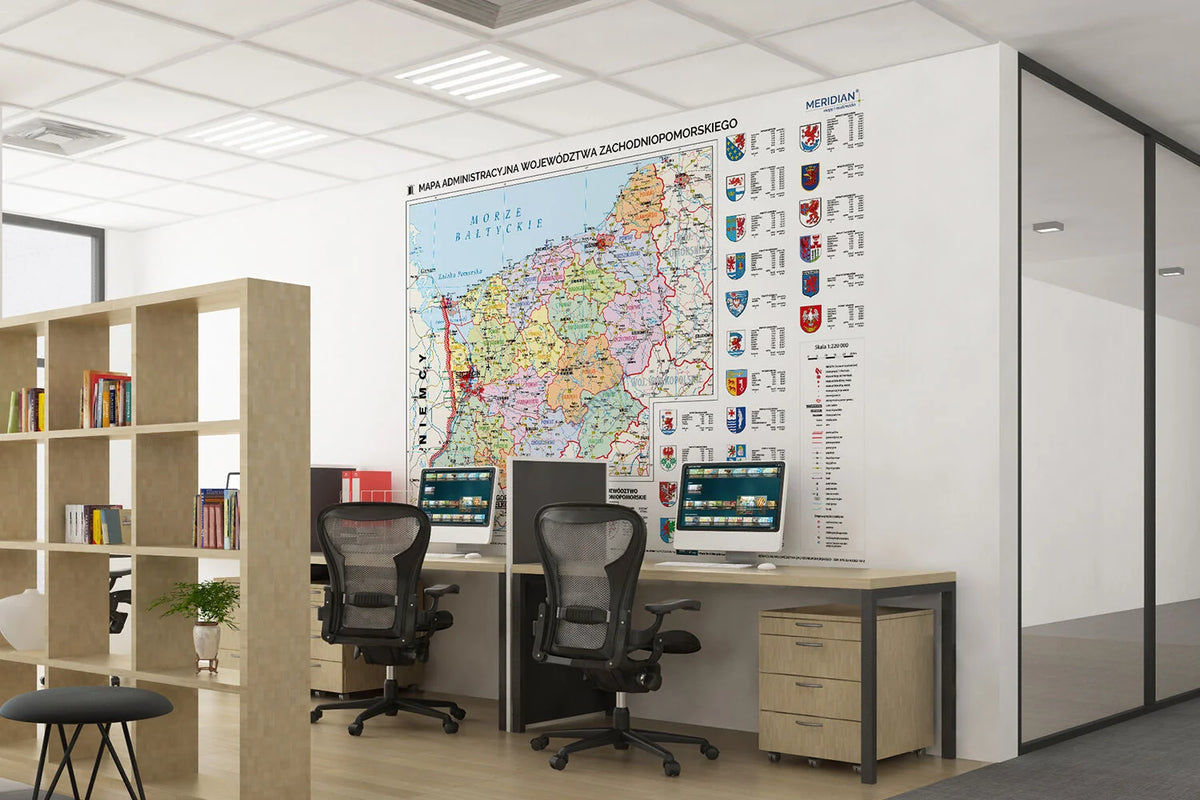 Mapa administracyjna województwa zachodniopomorskiego - zdjęcie 4