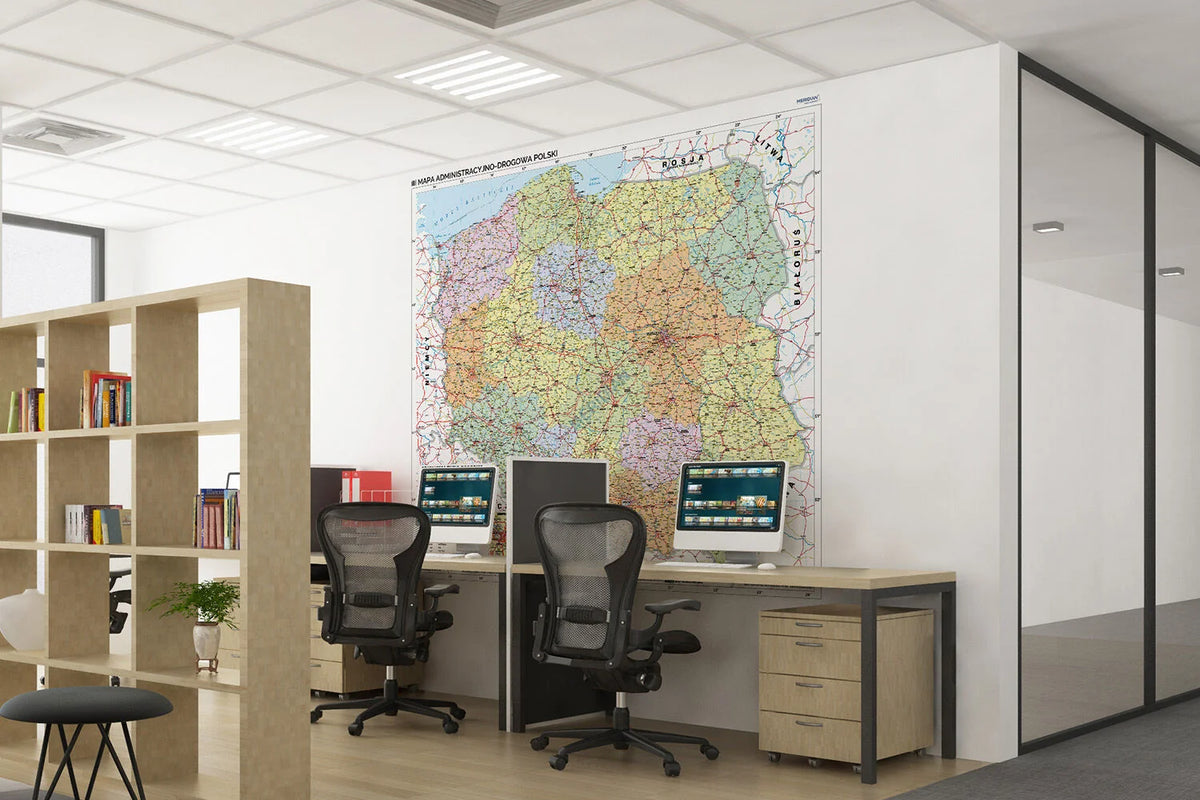 Mapa administracyjno-drogowa Polski - zdjęcie 4