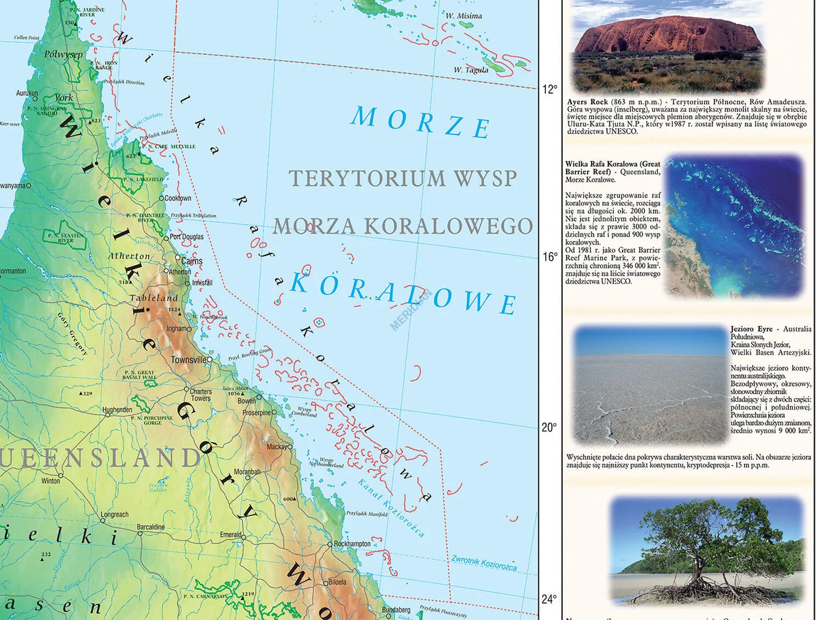 Mapa fizyczna Australii - zdjęcie 3