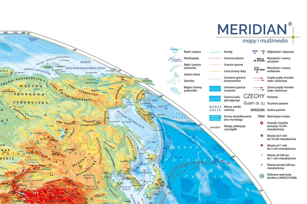 Mapa fizyczna świata - zdjęcie 2