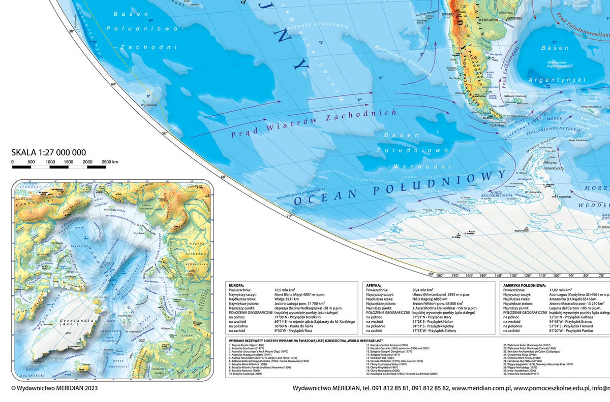Mapa fizyczna świata - zdjęcie 4