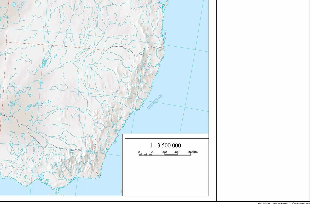 Mapa konturowa Australii - zdjęcie 2