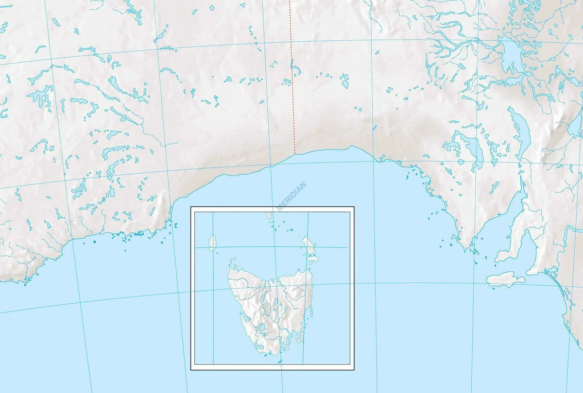 Mapa konturowa Australii - zdjęcie 3