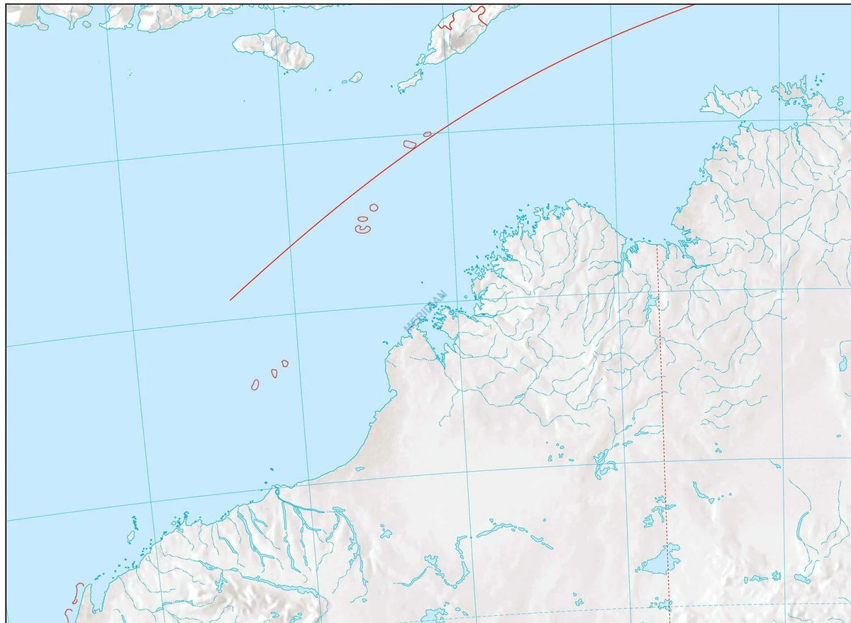 Mapa konturowa Australii - zdjęcie 4