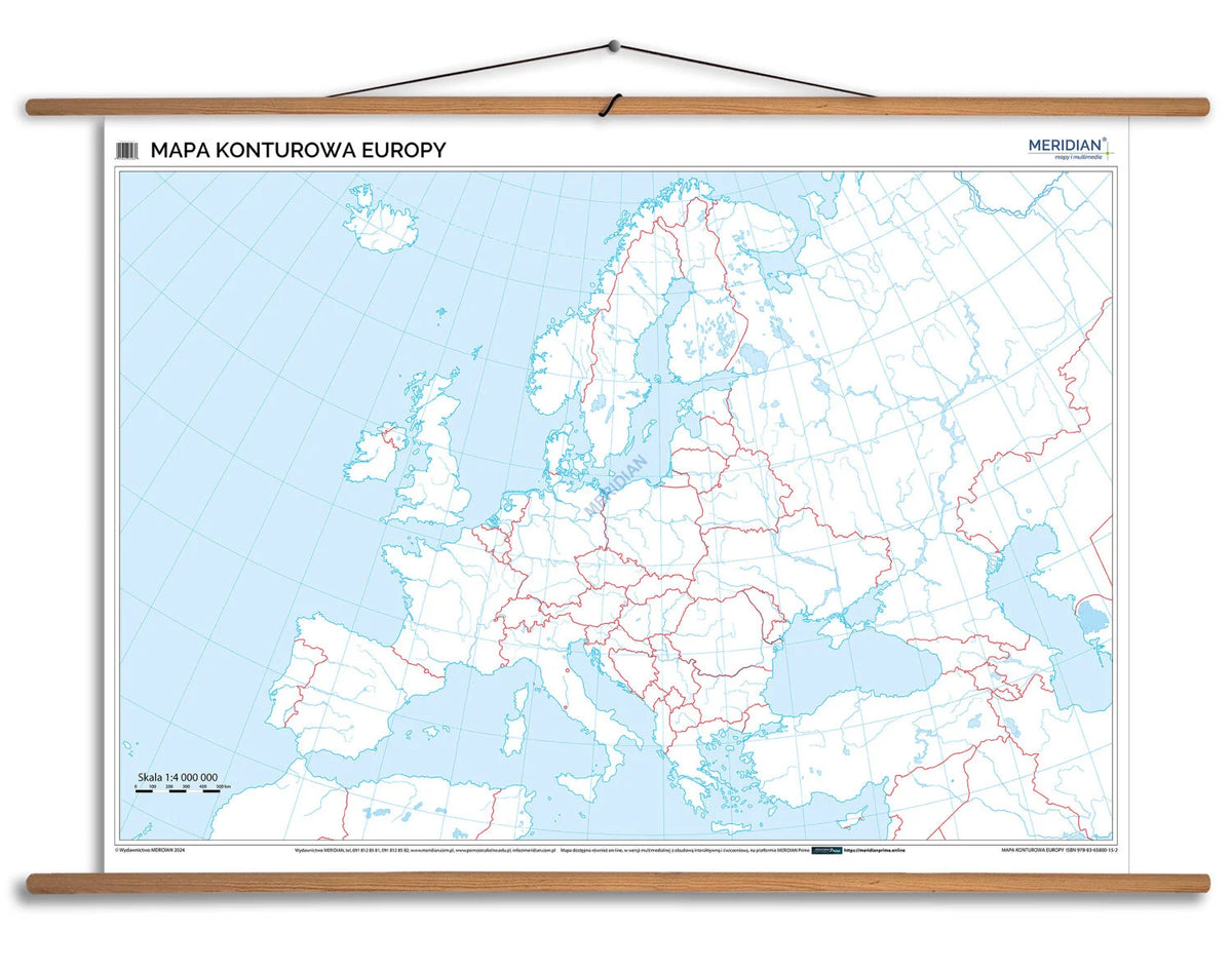 Mapa konturowa Europy