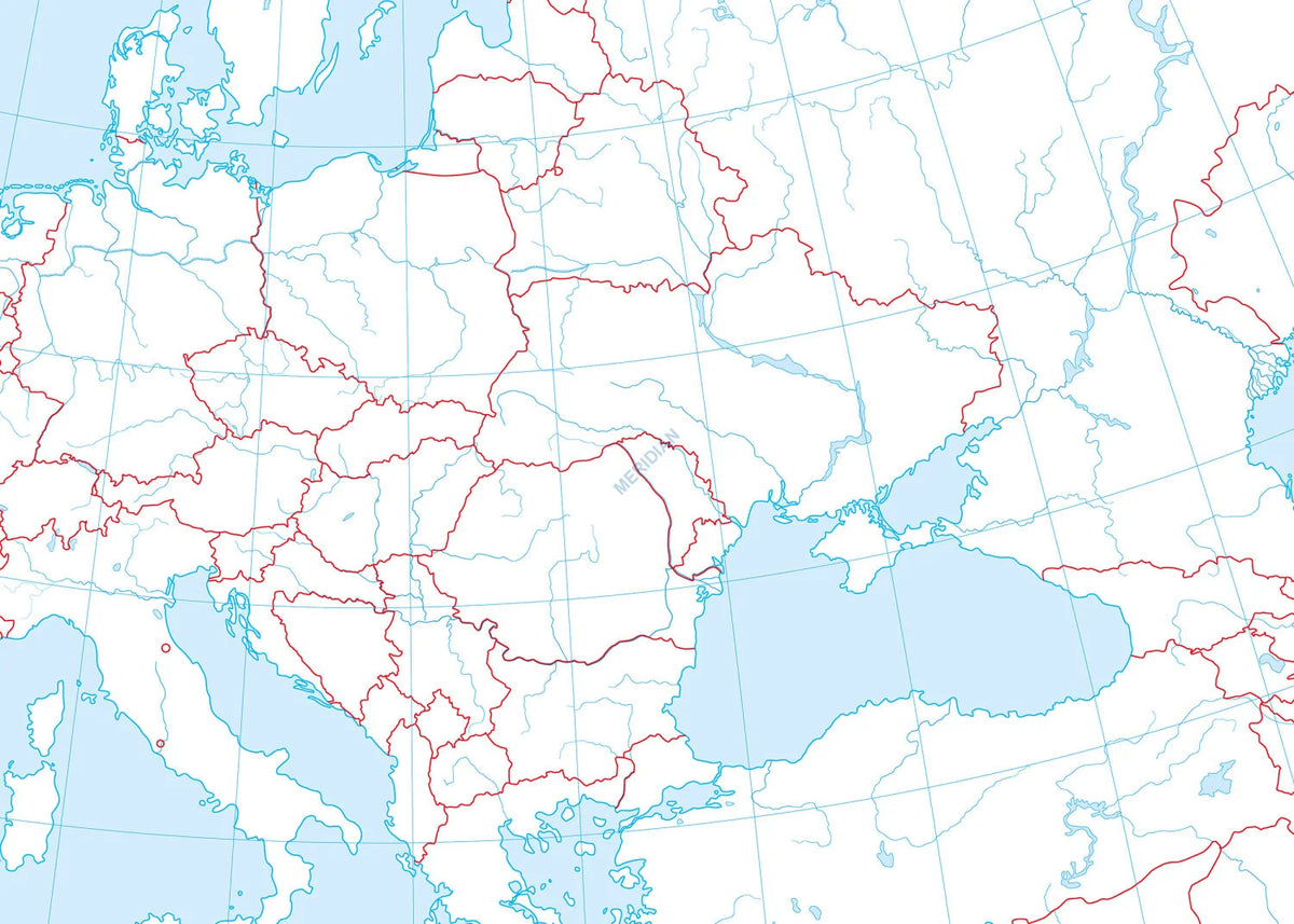 Mapa konturowa Europy - zdjęcie 3