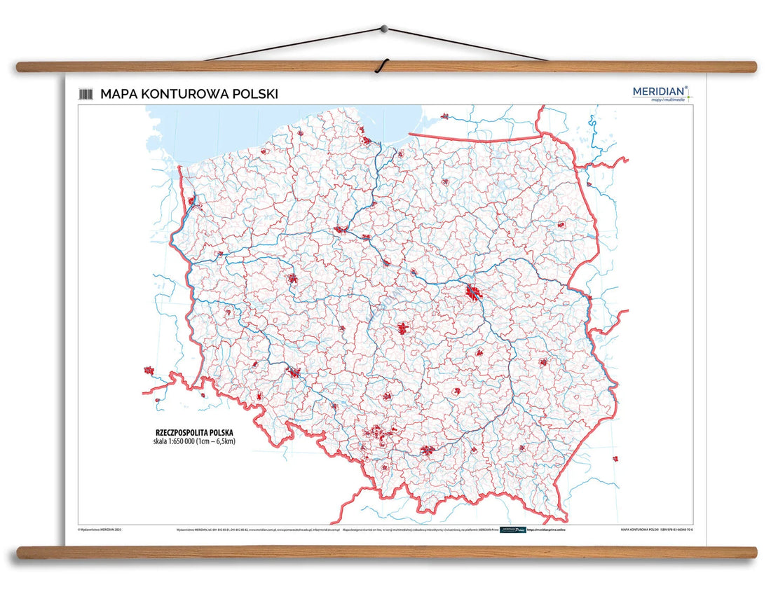 Mapa konturowa Polski