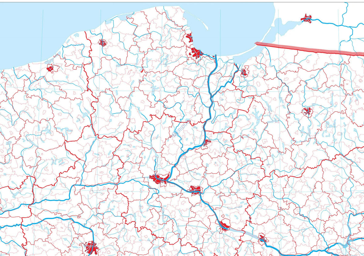 Mapa konturowa Polski - zdjęcie 3