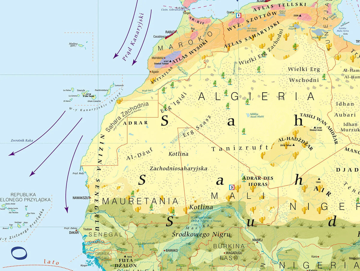 Mapa krajobrazowa Afryki - zdjęcie 2