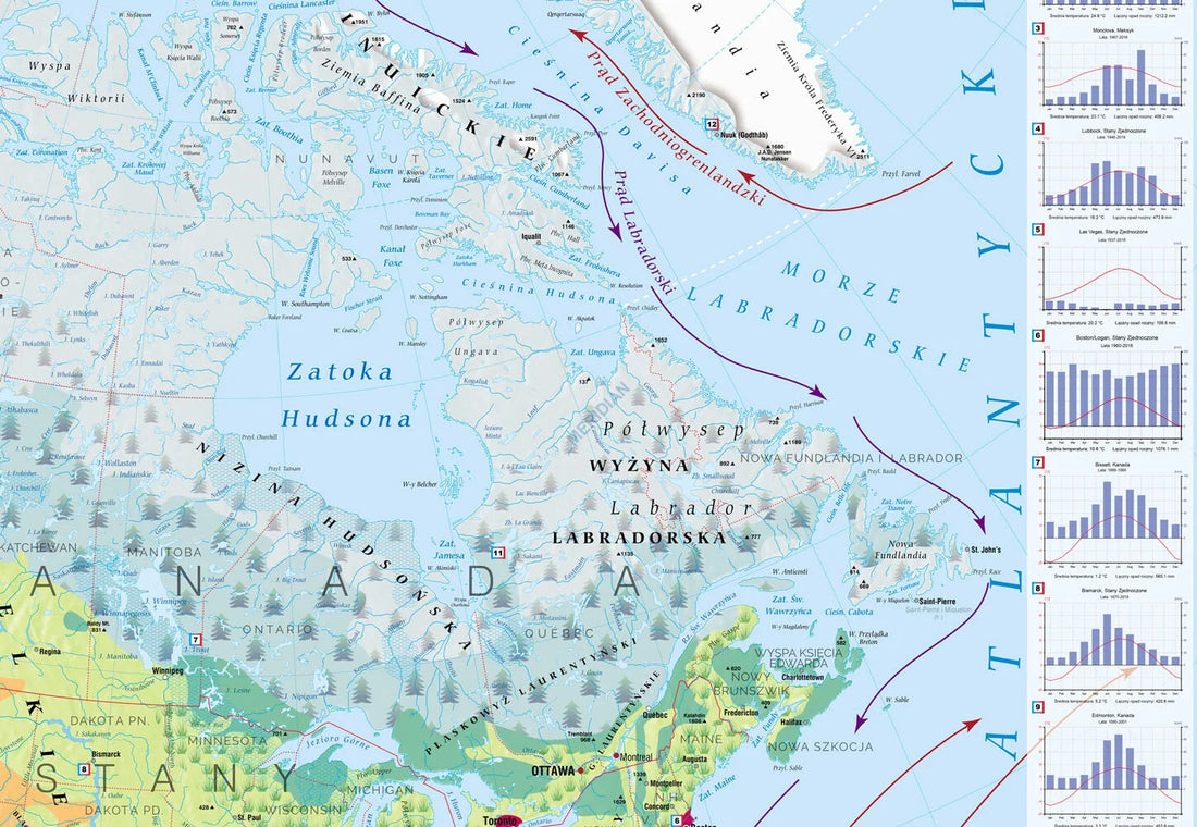 Mapa krajobrazowa Ameryki Północnej i Środkowej
