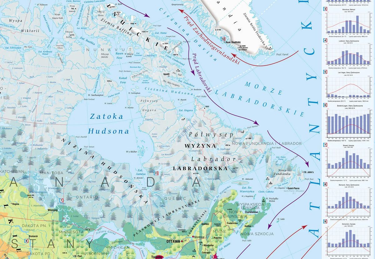 Mapa krajobrazowa Ameryki Północnej i Środkowej - zdjęcie 2