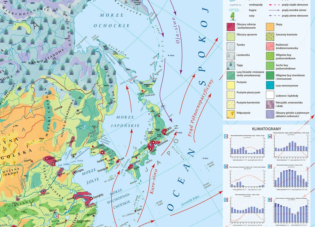 Mapa krajobrazowa Azji