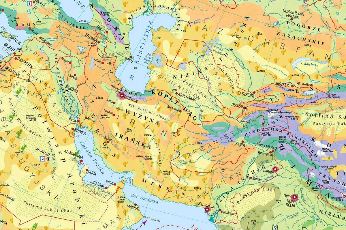 Mapa krajobrazowa Azji - zdjęcie 3