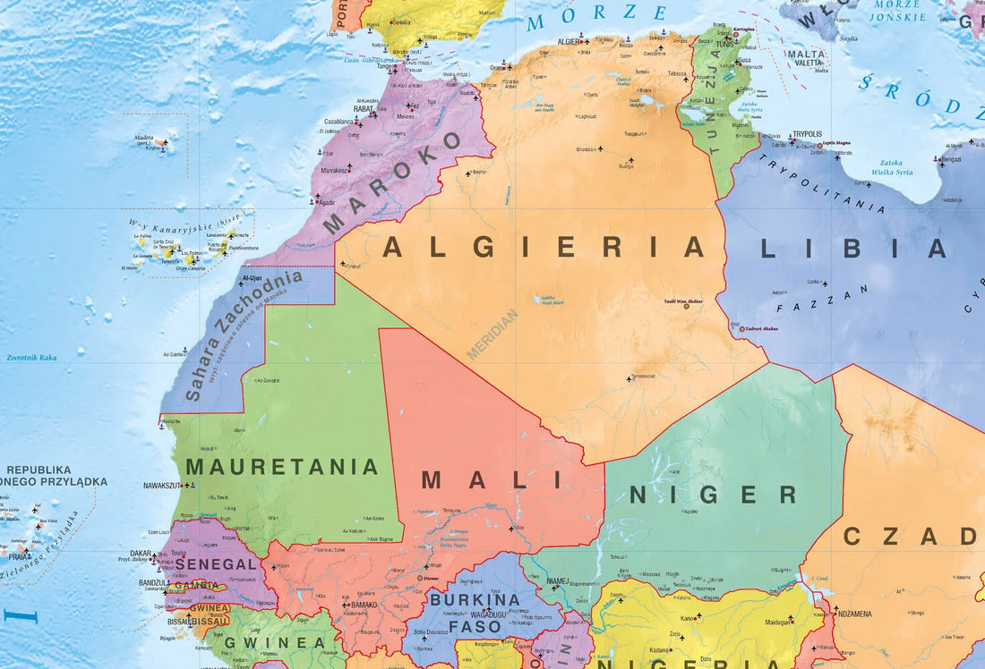 Mapa polityczna Afryki