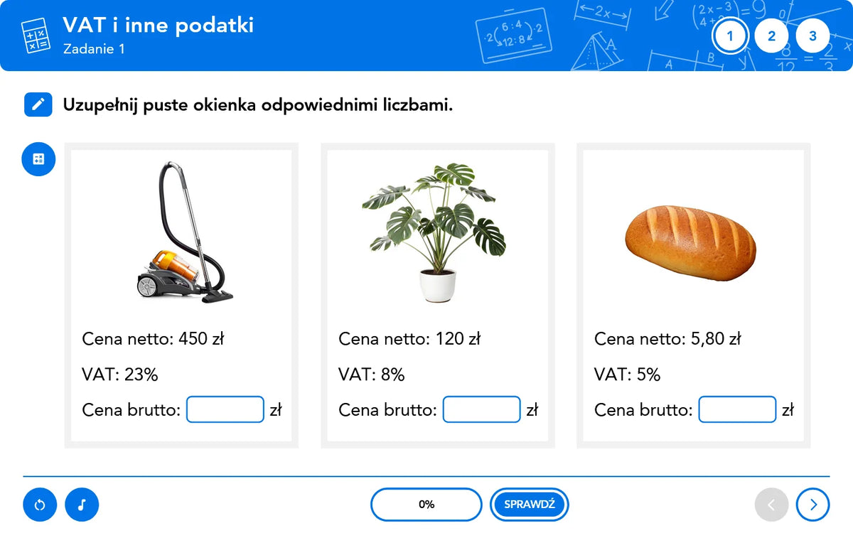 Matematyka Teoria i Praktyka: VAT i inne podatki