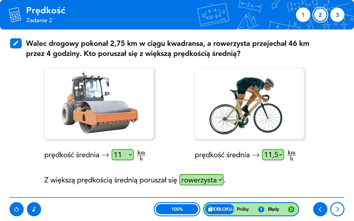 Matematyka Teoria i Praktyka: prędkość