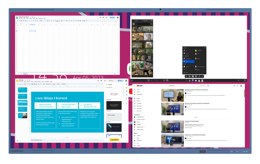 Zdjęcie produktu Monitor Interaktywny Clevertouch IMPACT LUX 65" blue