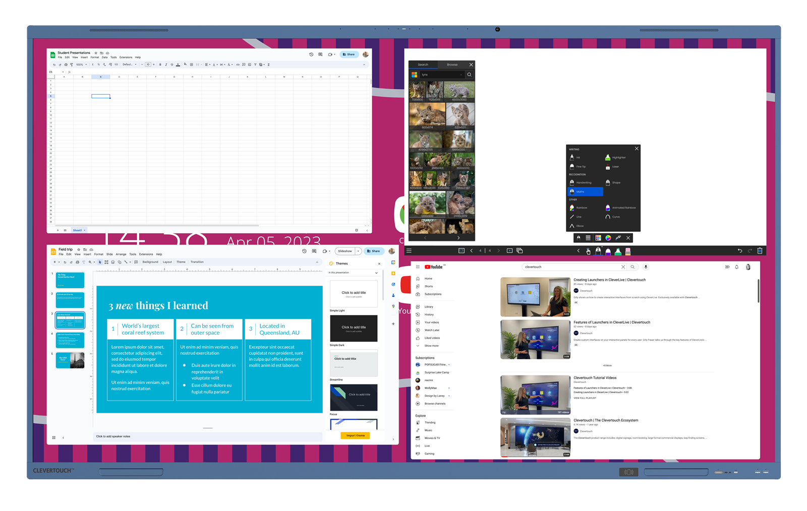 Zdjęcie produktu Monitor Interaktywny Clevertouch IMPACT LUX 65" blue