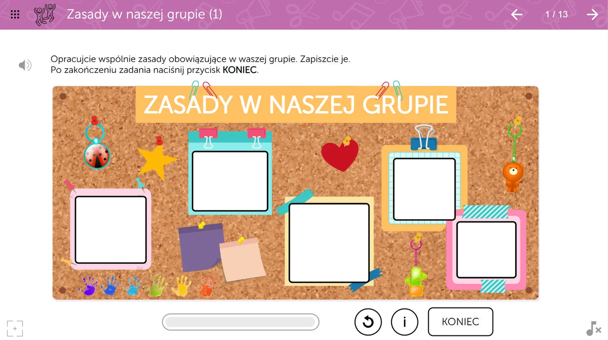 mTalent ADHD, ekran ćwiczenia 1
