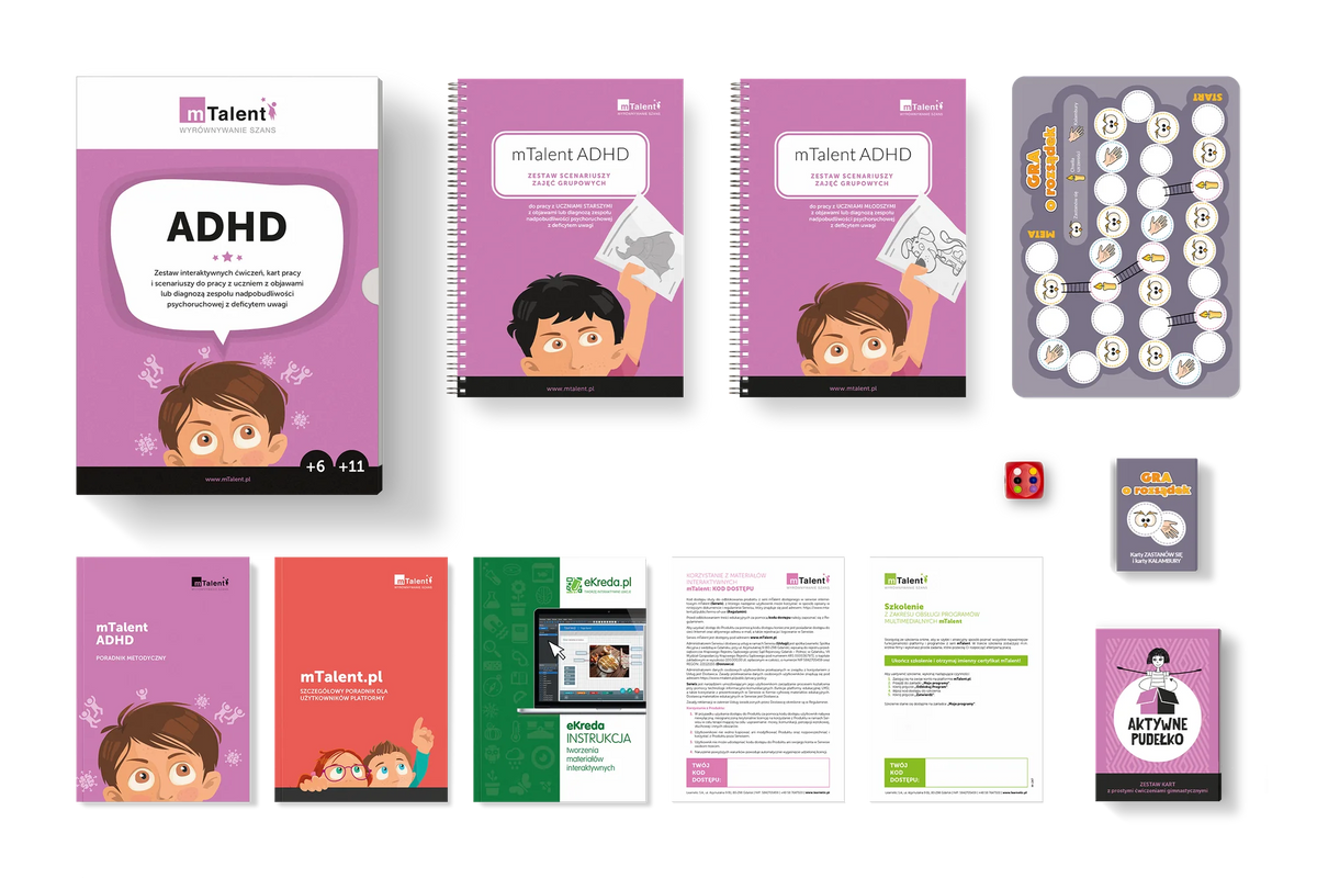mTalent ADHD, zawartość zestawu