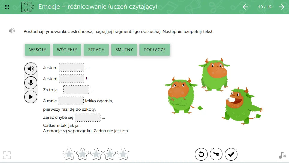 mTalent Autyzm. Mowa w kontekście społecznym cz.1, ekran ćwiczenia 1