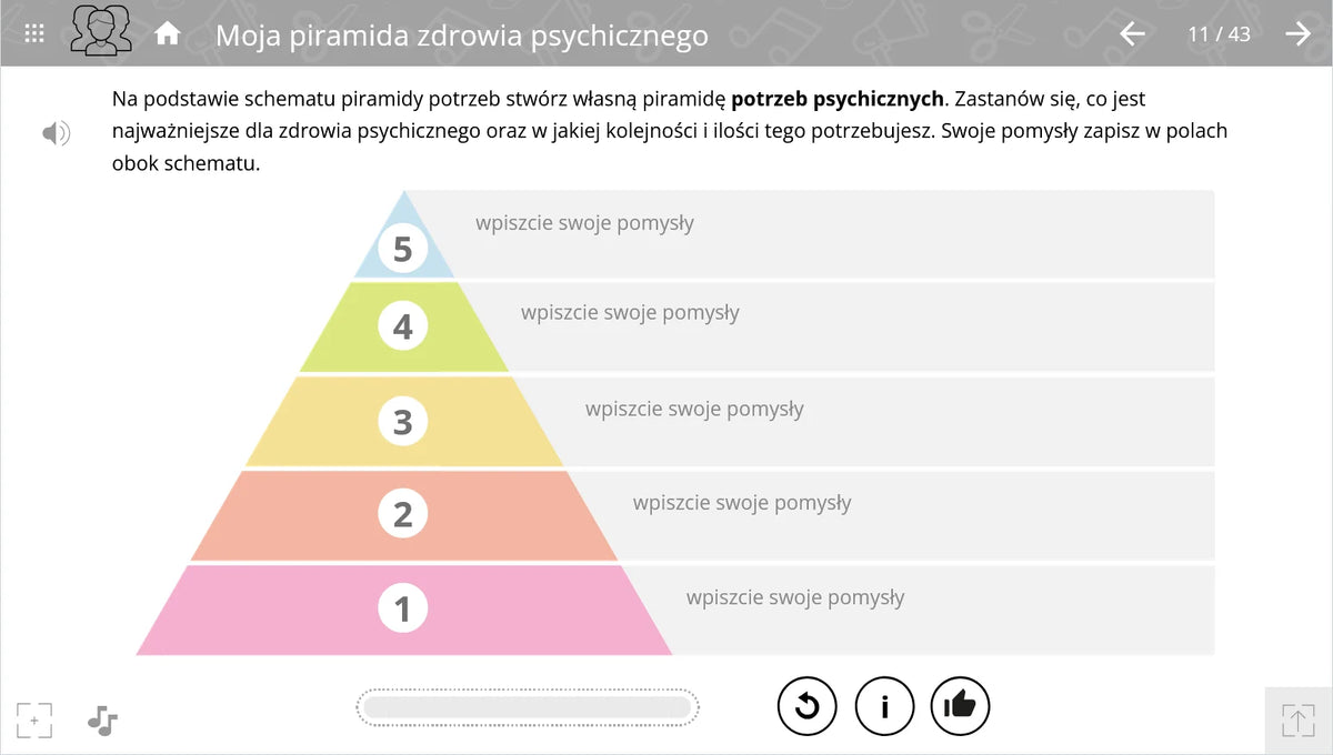 mTalent Edukacja włączająca wiek 7+, 11+, ekran ćwiczenia 2
