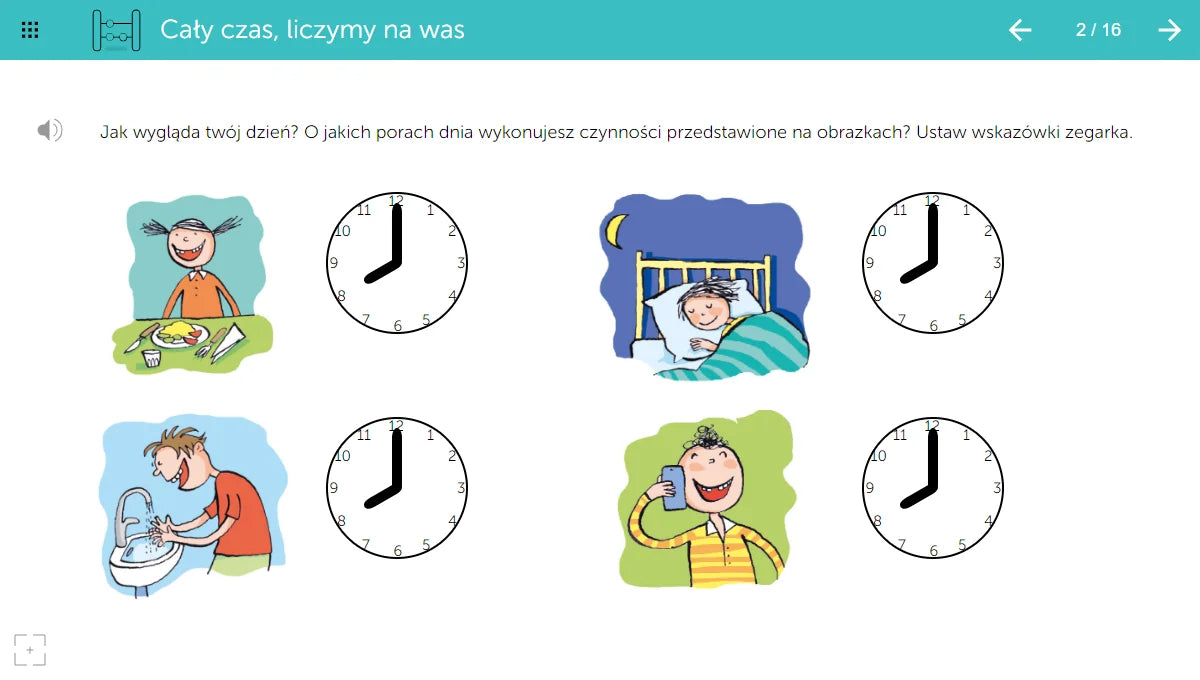 mTalent Matematyka. Dyskalkulia, ekran ćwiczenia 3