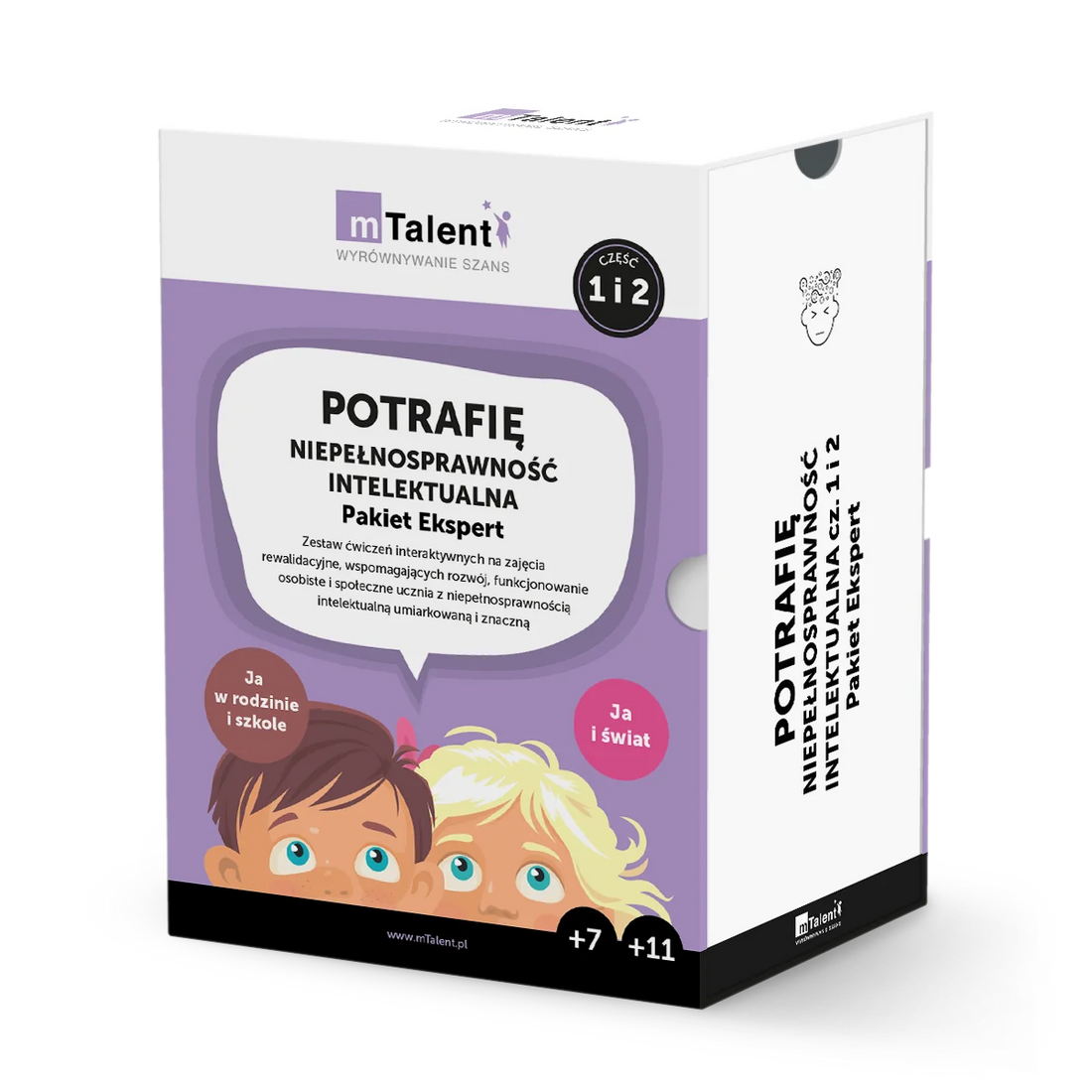 mTalent Potrafię. Niepełnosprawność intelektualna Pakiet Ekspert Ja w rodzinie i szkole + Ja i świat (wiek 7+, 11+)