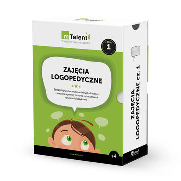 mTalent Zajęcia logopedyczne cz. 1, pudełko programu