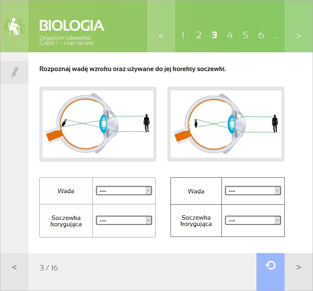 Multimedialne Pracownie Przedmiotowe Biologia (kl. 5-8), ekran lekcji 2