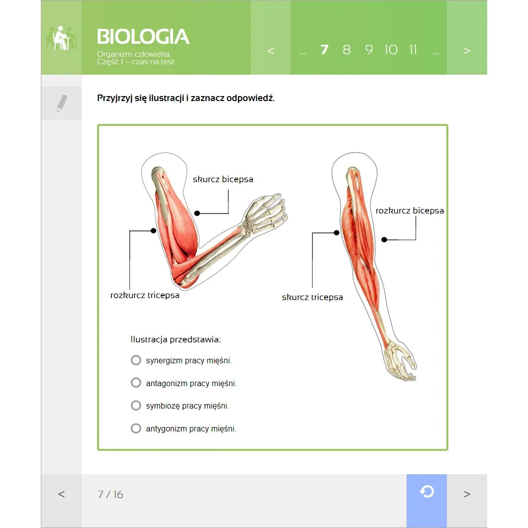 Multimedialne Pracownie Przedmiotowe Biologia (kl. 5-8), ekran lekcji 3