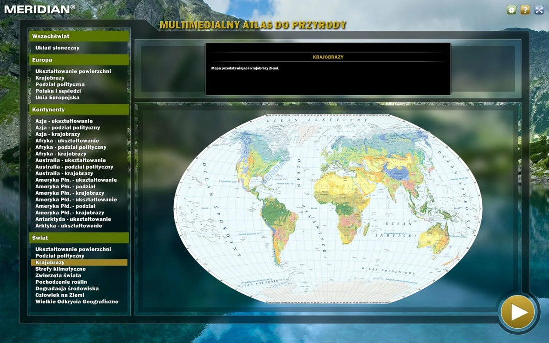 Multimedialny Atlas dla Szkół Podstawowych. Świat i kontynenty