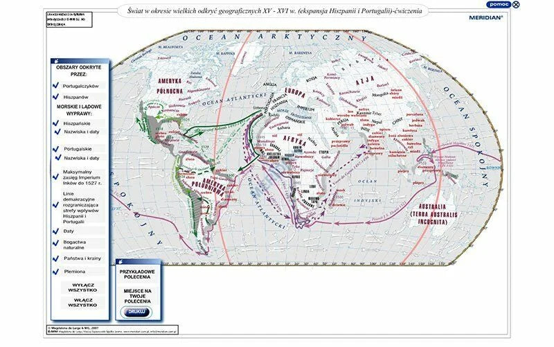 Multimedialny ćwiczeniowy atlas historyczny CD 2 - nowożytność i XIX wiek - zdjęcie 5