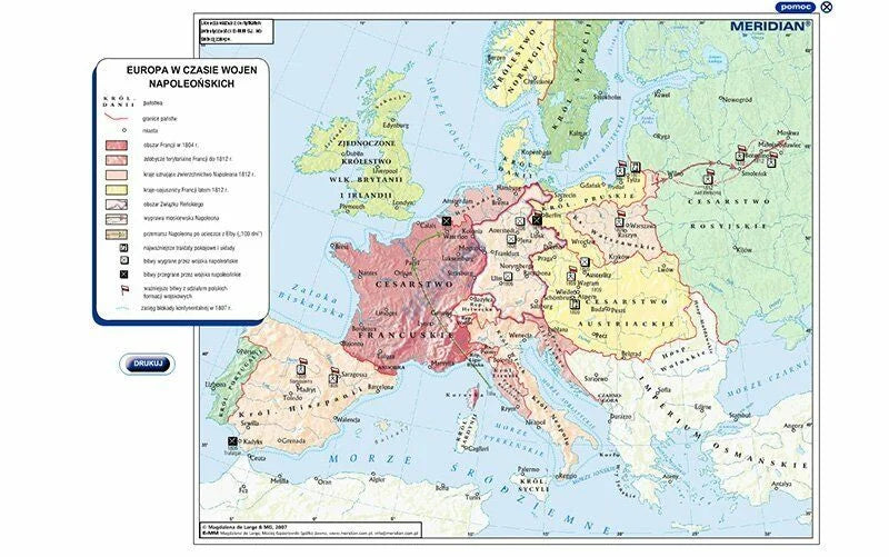 Multimedialny ćwiczeniowy atlas historyczny CD 2 - nowożytność i XIX wiek - zdjęcie 7