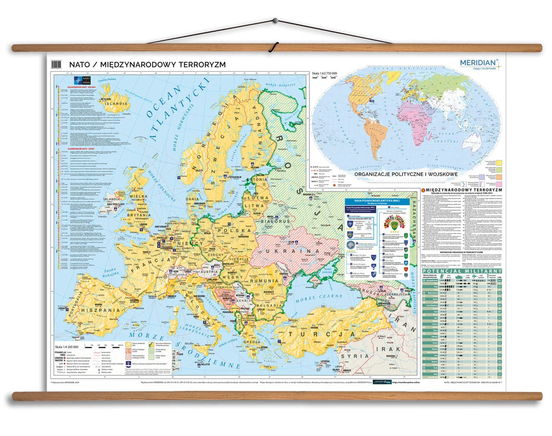 NATO / Międzynarodowy terroryzm - mapa ścienna