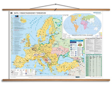 NATO / Międzynarodowy terroryzm - mapa ścienna