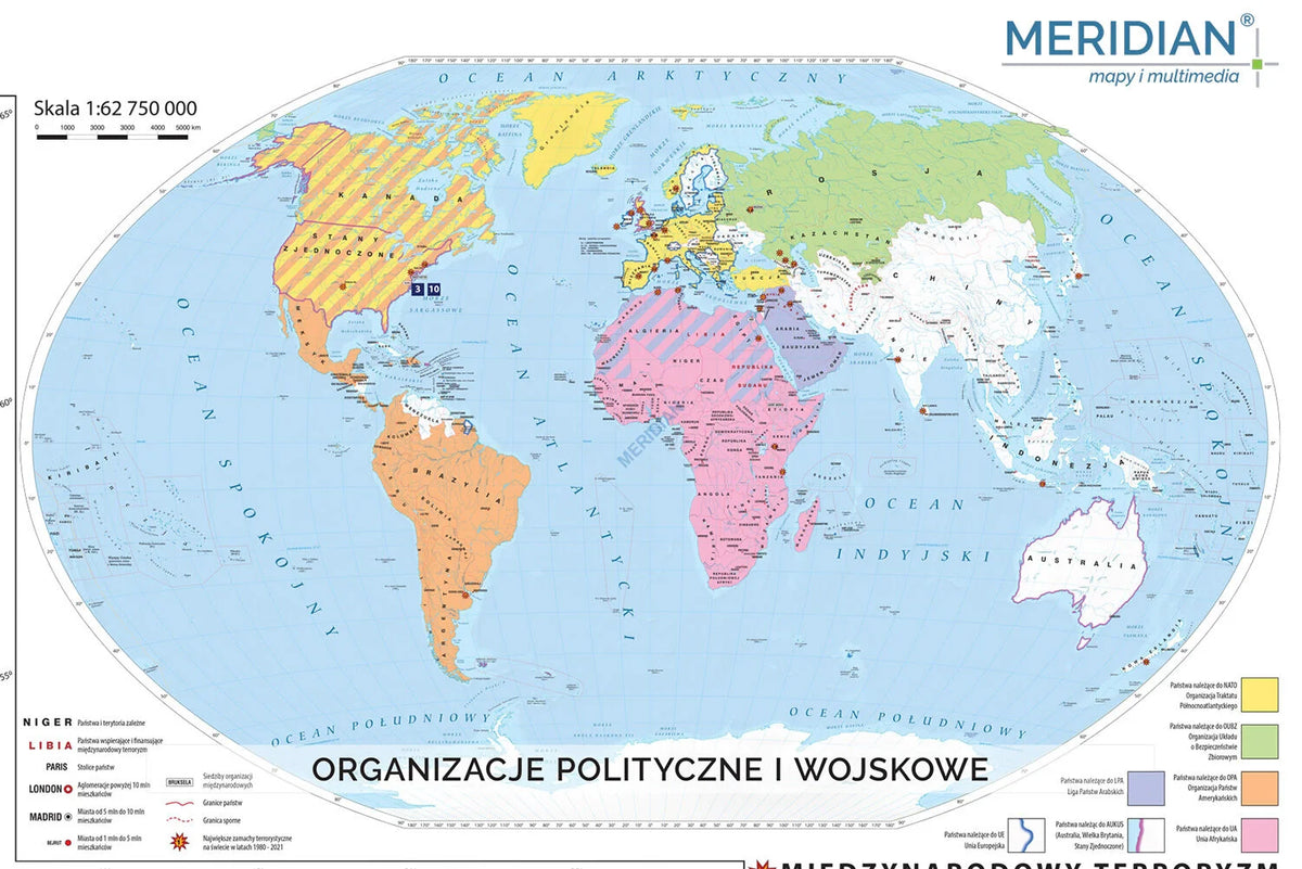 NATO / Międzynarodowy terroryzm - mapa ścienna - zdjęcie 3