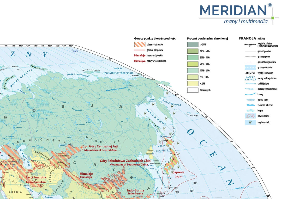 Ochrona bioróżnorodności świata - mapa ścienna - zdjęcie 2