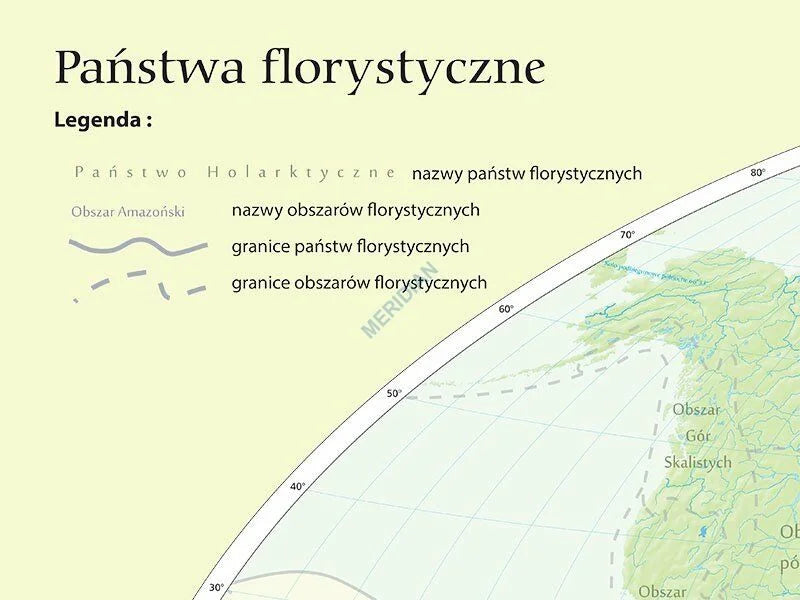 Państwa florystyczne i formacje roślinne świata - mapa ścienna - zdjęcie 6