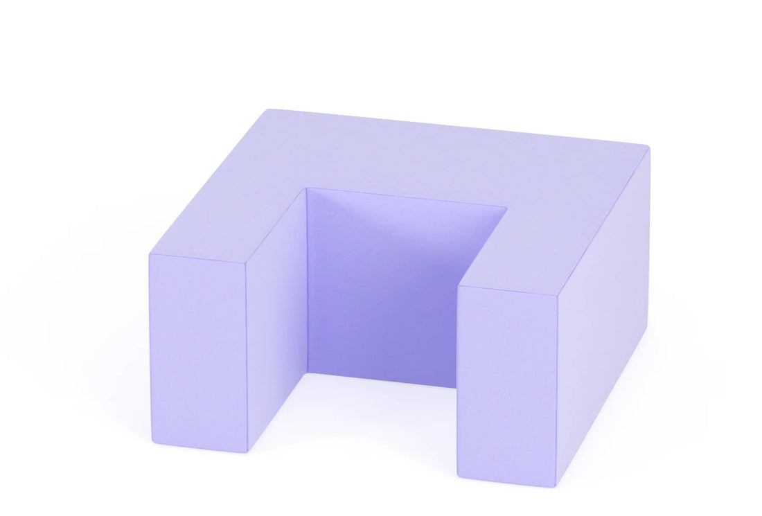 Pianka Happy Playground — Mostek 60 × 30 × 60 cm – Pastelowy fioletowy