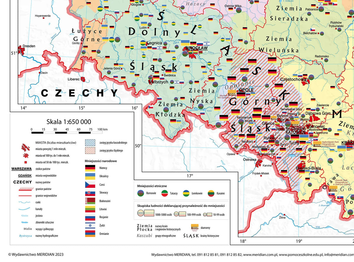 Polska - regiony i etnografia - mapa ścienna - zdjęcie 2