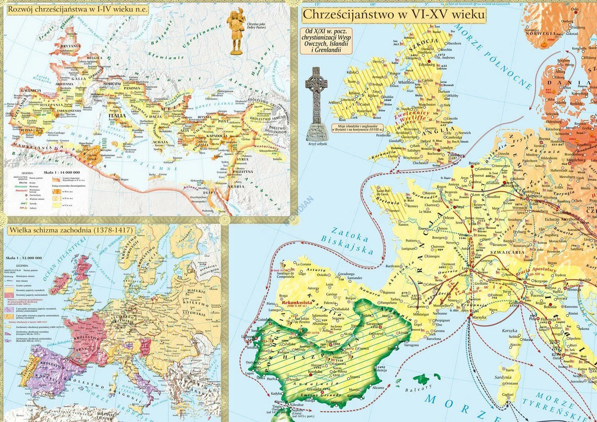 Powstanie i rozwój chrześcijaństwa - mapa ścienna - zdjęcie 4