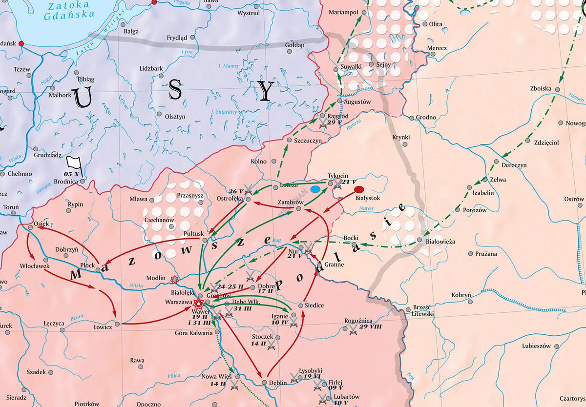 Powstanie listopadowe 1830-1831 - mapa ścienna - zdjęcie 2