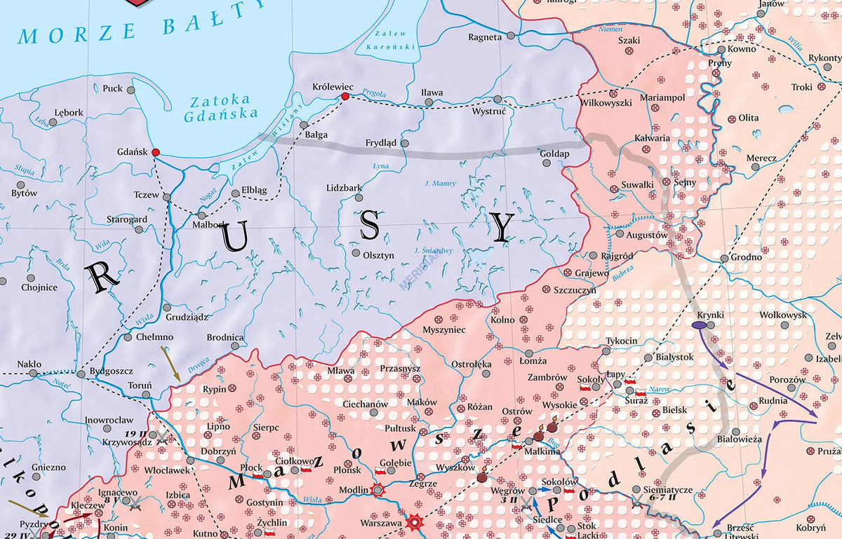 Powstanie styczniowe 1863-1864 - mapa ścienna - zdjęcie 2