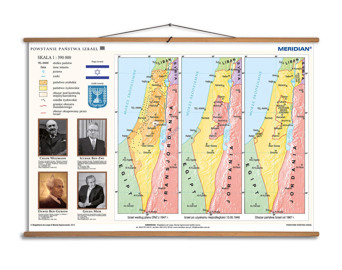 Powstawanie państwa Izrael - plansza dydaktyczna