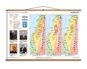 Powstawanie państwa Izrael - plansza dydaktyczna