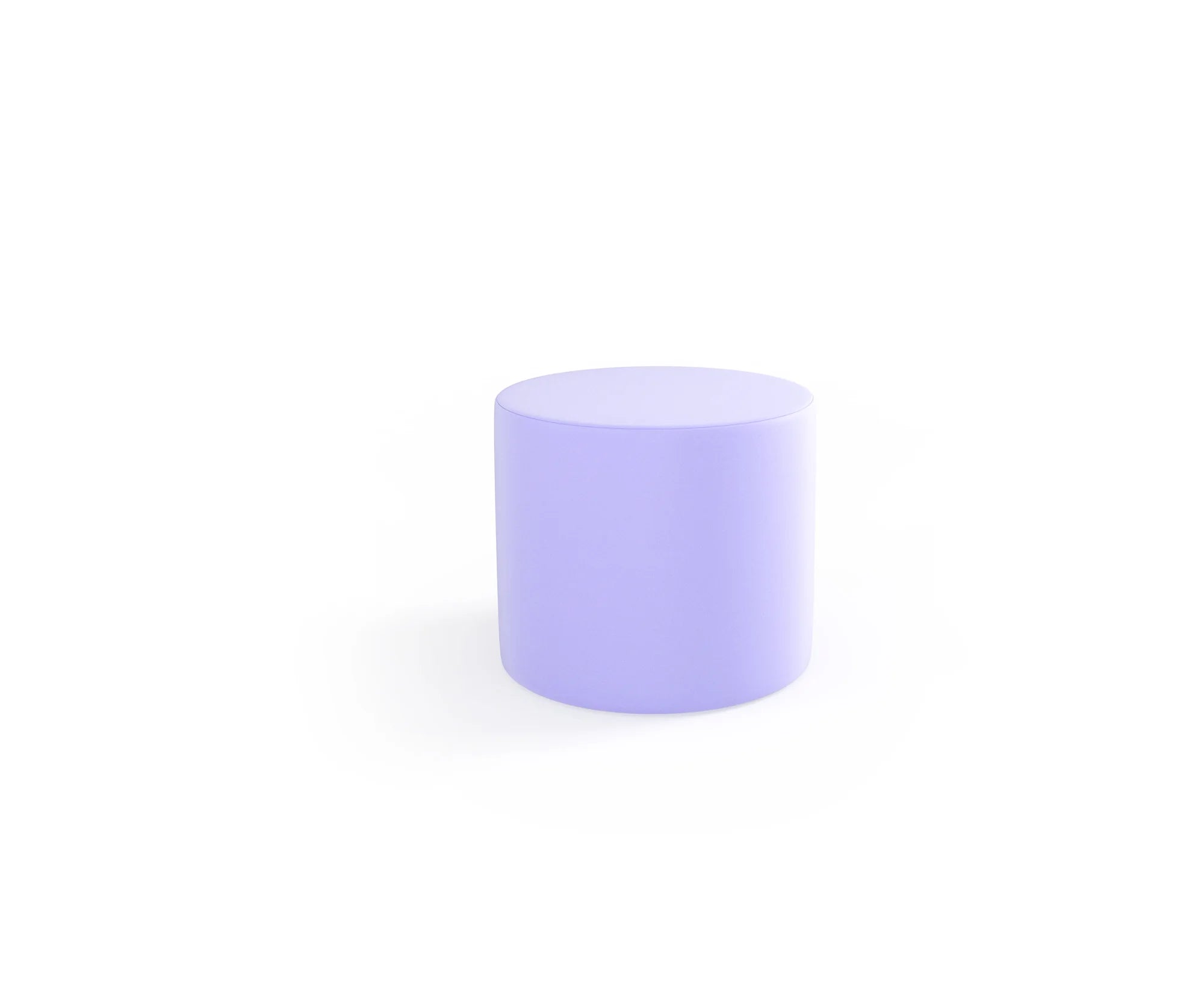 Pufa Tobo Light koło, tkanina Meditap – pastelowy fioletowy