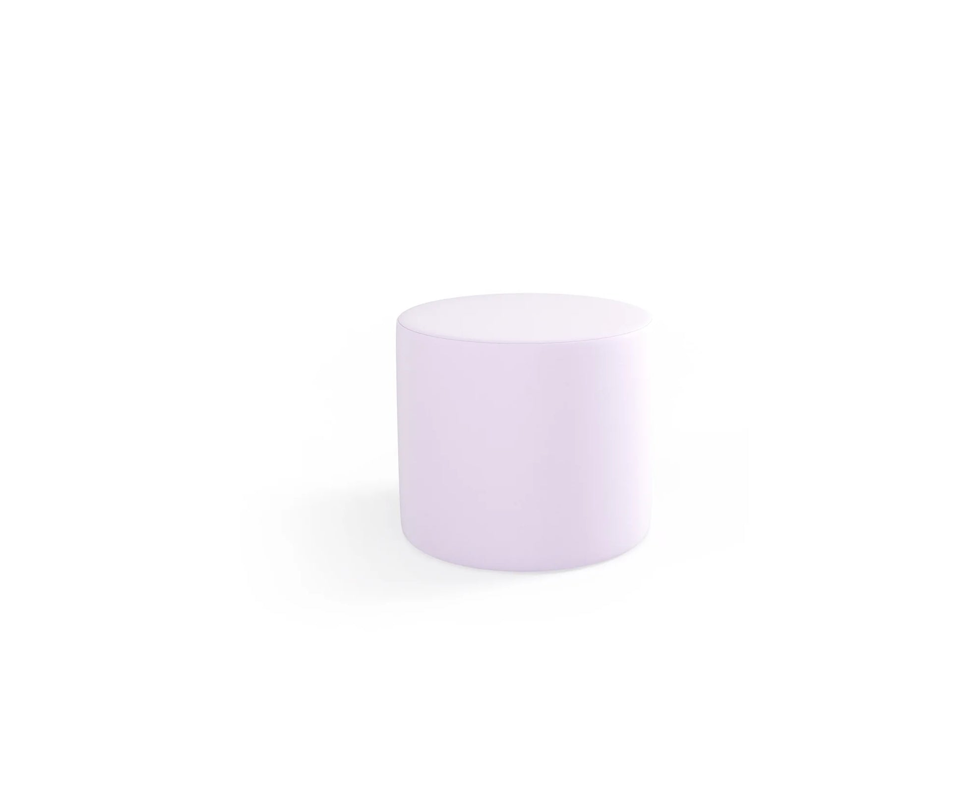 Pufa Tobo Light koło, tkanina Meditap – pastelowy różowy
